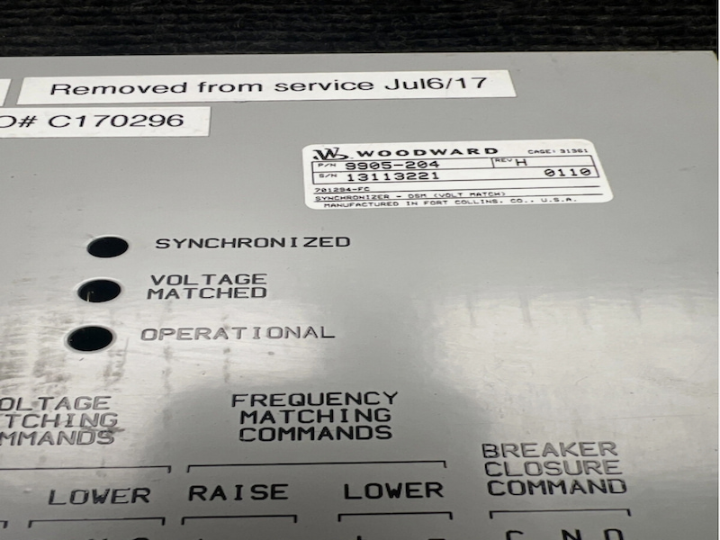 Woodward 9905-204 Woodward 9905-204